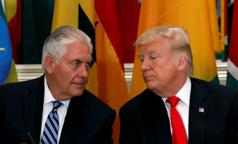 Trump destituyó a su secretario de Estado Rex Tillerson