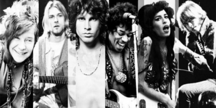 El sombrío "Club de los 27″ la maldición para las estrellas del rock