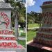 Dejaron mensaje político contra Trump en monumento confederado de Miami