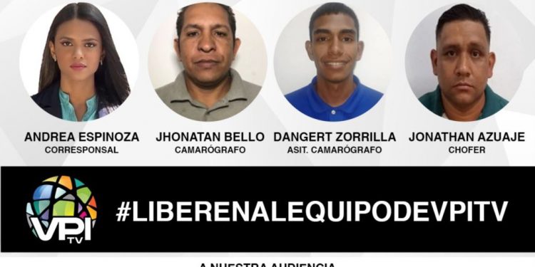Periodistas de VIPTV fueron liberados tras detención arbitraria en Venezuela