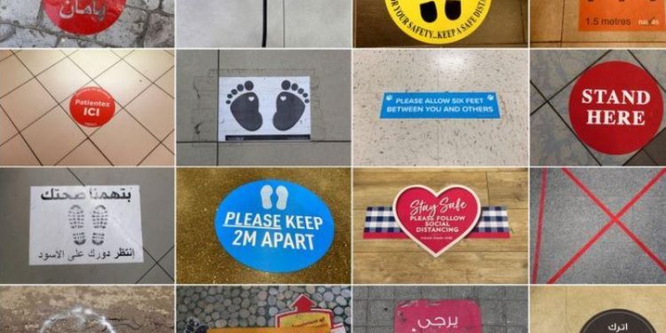 Nueva normalidad en el mundo se demuestra con estas señales del distanciamiento social