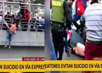 ¡Solidaridad! Peruanos evitan que venezolano se quite la vida (Video)