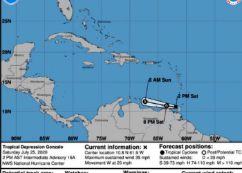 Gonzalo se degrada a depresión tropical y cancelan avisos en el Caribe