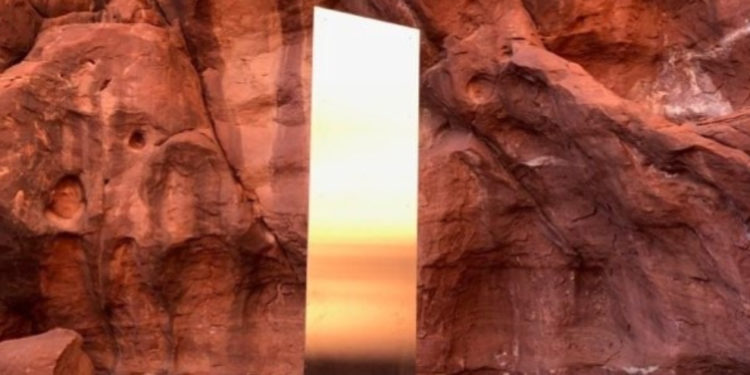 El misterioso monolito en un desierto de Utah desapareció como vino