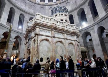 Una misa en el Santo Sepulcro de Jerusalem