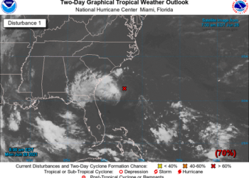 Tormenta tropical Danny sobre Carolina del Sur se disipa este martes