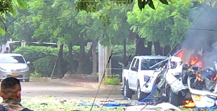 Un carro bomba explota en instalaciones de la Brigada 30 del Ejército en Cúcuta +Vídeo