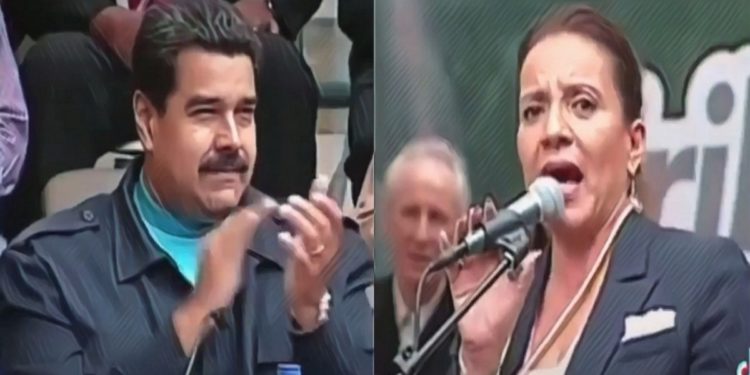 Nicolás Maduro se alinea con la Xiomara Castro de Zelaya