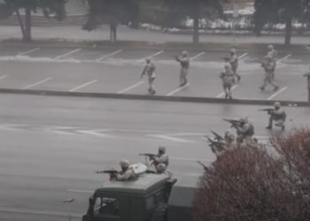 Tropas rusas entraron a Kasajistán