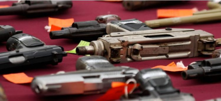 Desde 2012 se han traficado más de 250 mil ametralladoras de Massachusetts a México