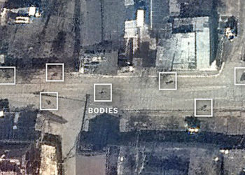 Imágenes satelitales evidencias los "crímenes de guerra" rusos.