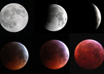 Dos eclipses lunares muy cercanos, Luna Negra de abril y Luna de sangre de mayo.