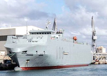 El buque logístico Ysabel transportó el armamento hasta Polonia.