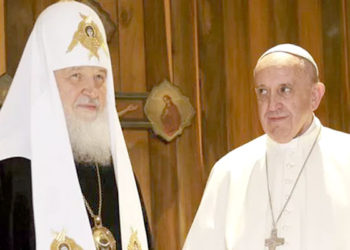 Kirill, líder de la fe ortodoxa rusa dijo que su iglesia y sus fieles estaban frenando al anti-Cristo.