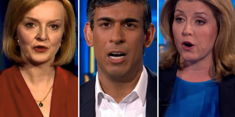 Sucesión de Boris Johnson se reduce a tres candidatos