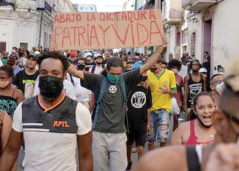 Las protestas en Cuba son criminalizadas al extremo por el régimen.