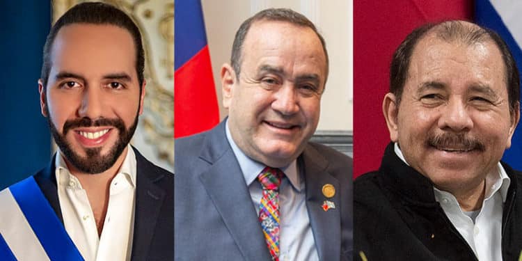 Nayib Bukele, Alejandro Giammattei y Daniel Ortega, cada día se alejan más del modelo democrático.