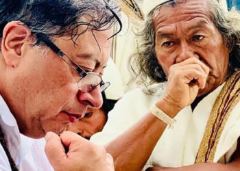 En la Sierra Nevada, Gustavo Petro se posesionó ancestralmente como presidente de Colombia.