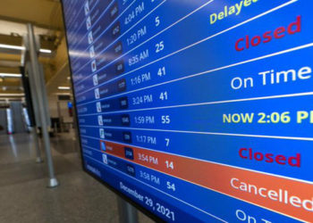 El mal tiempo ha influido en los retrasos de vuelos, en EEUU.