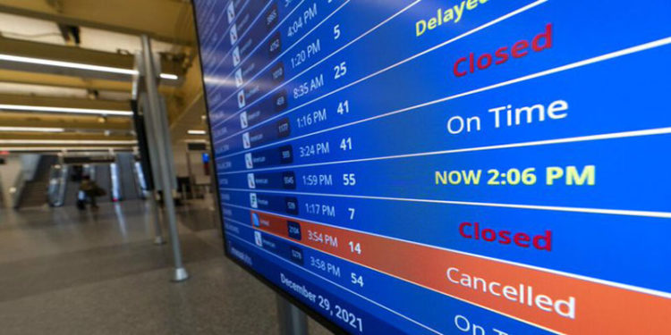 El mal tiempo ha influido en los retrasos de vuelos, en EEUU.