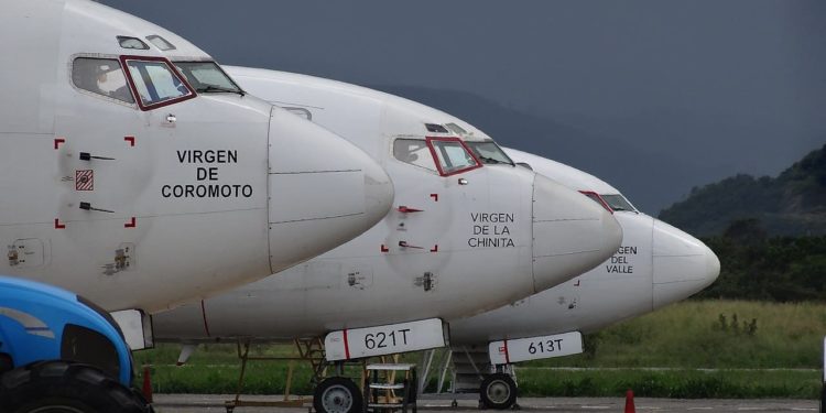 Solo tres aviones de Turpial Airlines cubrirían la ruta Maiquetía-Bogotá