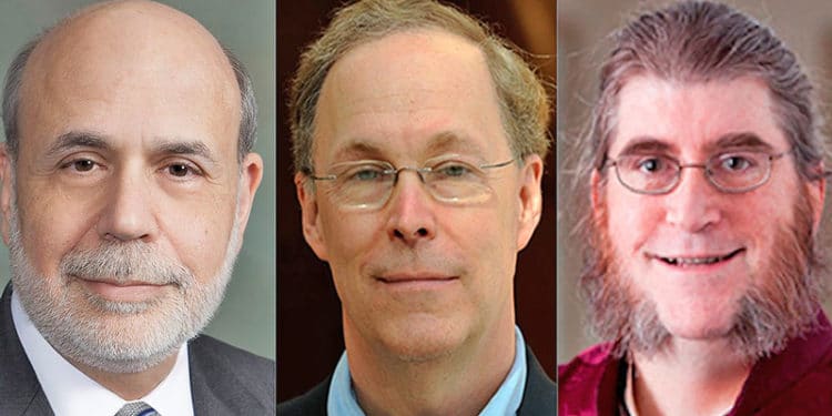 El Nobel de Economía se lo llevaron tres apaga fuegos de la economía en tiempos de recesión: Bernanke, Diamond y Dybvig.