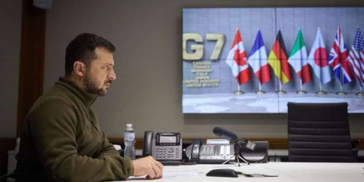 Zelensky pidió al G-7 ayuda para crear escudo antimisiles