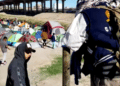 Desmantelan campamento de migrantes venezolanos en Ciudad Juárez