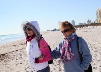 El frío llegó a Florida con aguanieve incluida