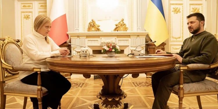 Giorgia Meloni comprometida con plan de paz de Zelensky