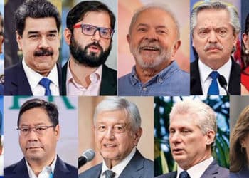 Los rostros del variopinto y diverso liderazgo de izquierda Latinoamericano.