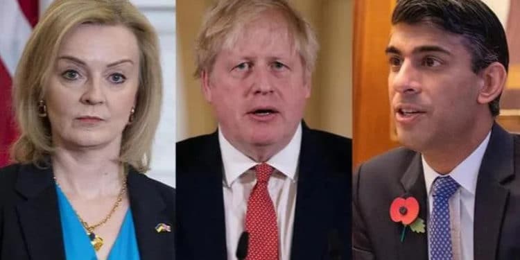 Los ExPrimer Ministros Johnson y Truss unidos contra Rishi Sunak