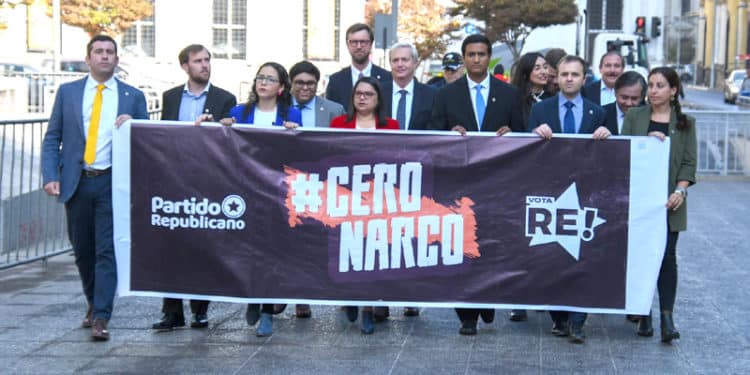 El Partido Republicano de Chile, presentó su propuesta "Cero narco", con 11 puntos de trabajo.