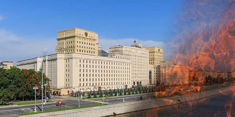 En incendio en el edificio del Ministerio de Defensa ruso fue leve, y se controló rápidamente.