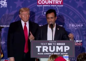 Trump y Ramaswamy se unen en New Hampshire para derrotar al "corrupto de Joe Biden"