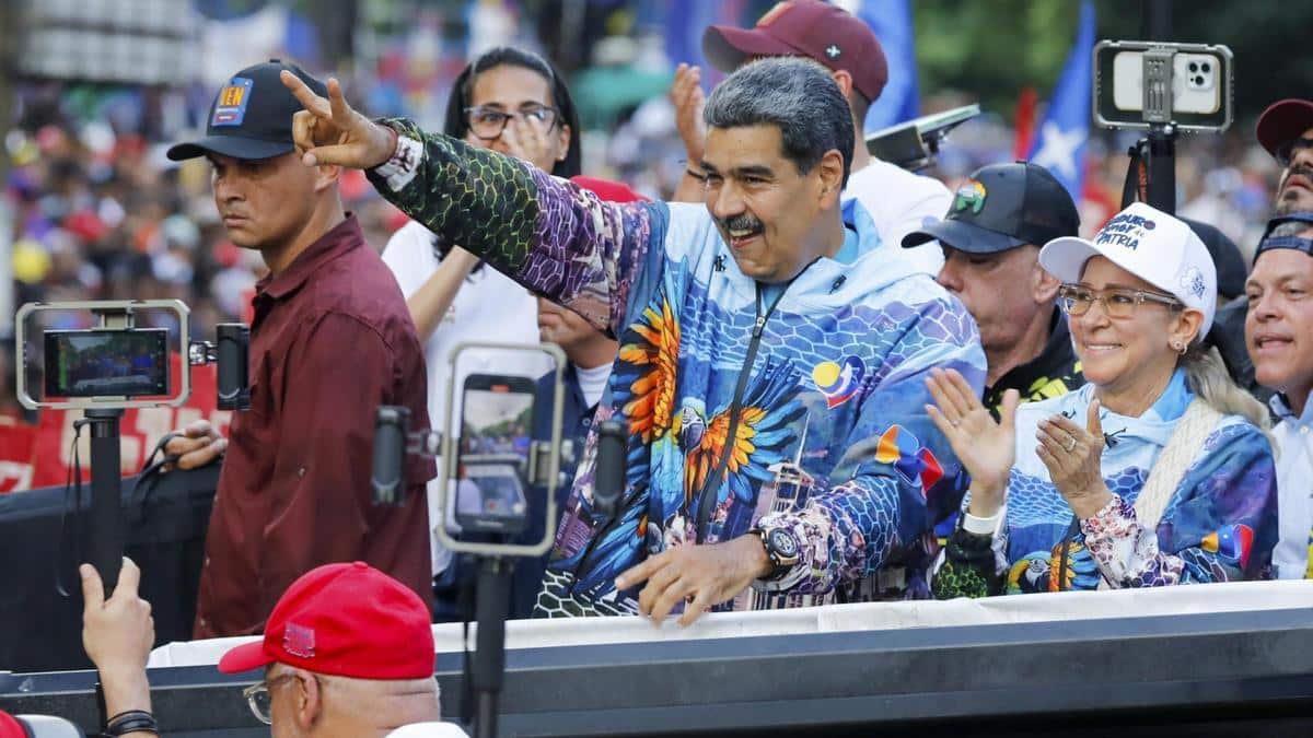 Nicolás Maduro y Cilia Flores - foto de archivo