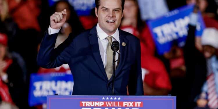 Trump anuncia la nominación de Matt Gaetz como Fiscal General de EE. UU.