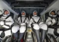 Regresan los dos astronautas atrapados durante nueve meses en la EEI